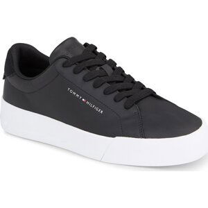 Sneakersy Tommy Hilfiger Th Court Leather FM0FM04971 Black BDS