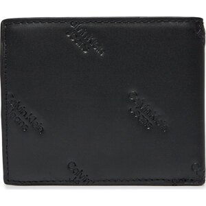 Velká pánská peněženka Calvin Klein Jeans LOGO PRINT BIFOLD W/ COIN K50K511818 Black 0GK