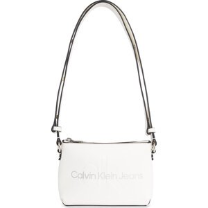 Kabelka Calvin Klein Jeans Sculpted Camera Pouch21 Mono K60K610681 Bílá