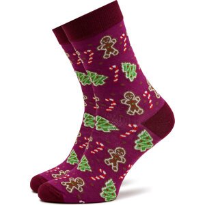 Sada 2 párů pánských vysokých ponožek Rainbow Socks Xmas Socks Balls Adults Gifts Pak 2 Zelená