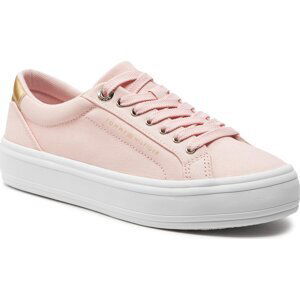 Sneakersy Tommy Hilfiger Essential Vulc Canvas Sneaker FW0FW07682 Whimsy Pink TJQ