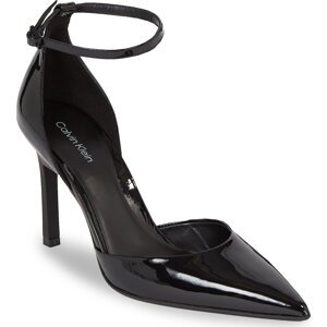 Sandály Calvin Klein Geo Stil Pump W Ankl Strp 90-Pat HW0HW01826 Ck Black BEH