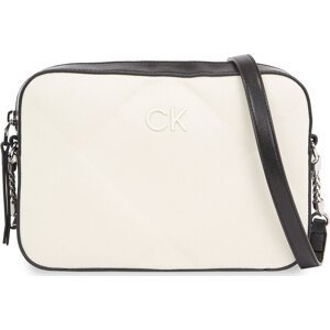 Kabelka Calvin Klein Quilt Camera Bag_Canvas K60K611892 Dk Ecru Canvas PC4