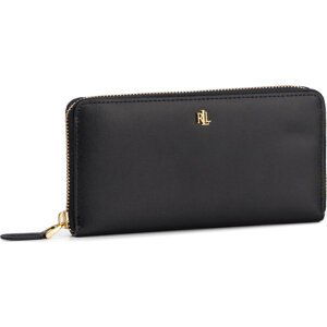 Velká dámská peněženka Lauren Ralph Lauren Zip Cont Wlt 432754176010 Black