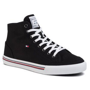 Sneakersy Tommy Hilfiger Core Corporate High Textile Snk FM0FM02825 Black BDS