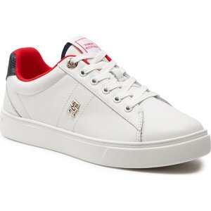 Sneakersy Tommy Hilfiger Essential Elevated Court Sneaker FW0FW07685 Ecru YBL