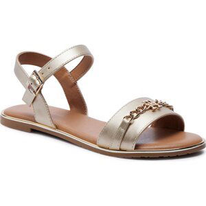 Sandály Tommy Hilfiger Flat Sandal T3A2-33253-1372 S Platinum 514