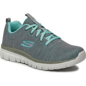 Boty Skechers Twisted Fortune 12614/GYMN Gray/Mint