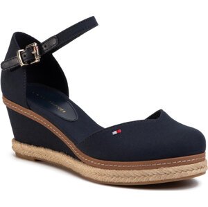 Polobotky Tommy Hilfiger Basic Closed Toe Mid Wedge FW0FW04787 Desert Sky DW5