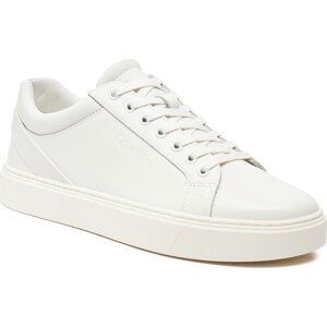 Sneakersy Calvin Klein Low Top Lace Up Archive Stripe HM0HM01463 Triple White 0K4