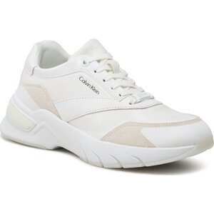 Sneakersy Calvin Klein Elevated Runner Lace Up HW0HW01442 Bright White YBR