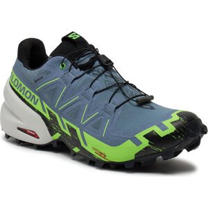 Boty Salomon Speedcross 6 Gore-Tex L47301900 Flint Stone / Green Gecko / Black