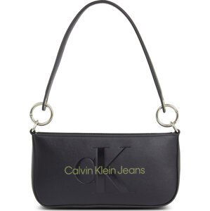 Kabelka Calvin Klein Jeans Sculpted Shoulder Pouch25 Mono K60K610679 Black/Dark Juniper 0GX