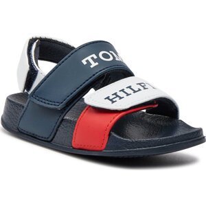 Sandály Tommy Hilfiger Velcro T1B2-33454-1172 M White/Blue/Red Y003
