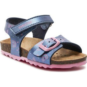 Sandály Geox B Sandal Chalki Girl B922RA 000NF CF48T M Navy/Lt Pink