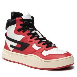 Sneakersy Diesel S-Ukiyo Mid Y02675 PR013 H8817 Mars Red/Star White/Black