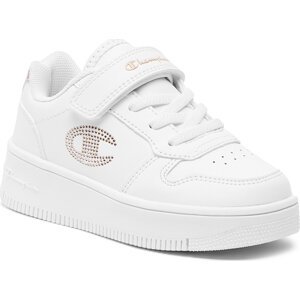 Sneakersy Champion Rebound Platform Glitter G Ps Low Cut Shoe S32830-CHA-WW008 Wht/Rose Gold