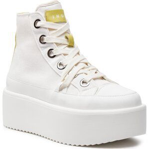 Sneakersy Inuikii Levy Platform High 30103-044 Lime