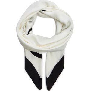 Šátek Calvin Klein Aop Logo Jaquard Scarf 130X130 K60K611125 Marshmallow YAL