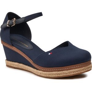 Polobotky Tommy Hilfiger Basic Closed Toe Mid Wedge FW0FW04787 Space Blue DW6