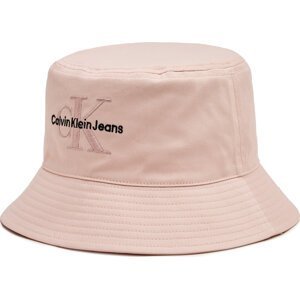Klobouk Calvin Klein Jeans Monogram Bucket Hat K60K611029 Růžová