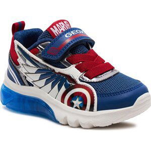 Sneakersy Geox J Ciberdron Boy J45LBB 01454 C0200 M Blue/Red