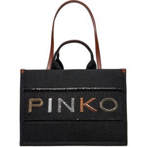 Kabelka Pinko Shopper AI 23-24 PLTT 101964 A17T Denim Nero DN3Q