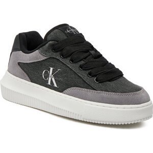 Sneakersy Calvin Klein Jeans Chunky Cupsole Lace Skater Btw YW0YW01452 Black/Stormfront 0GO