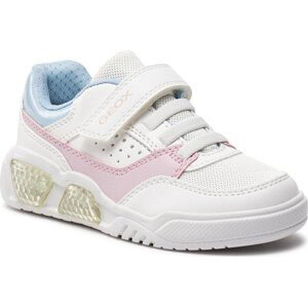Sneakersy Geox J Illuminus Girl J45HPA 0BUAS C0406 S White/Pink