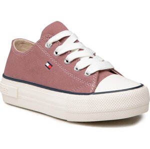 Plátěnky Tommy Hilfiger Low Cut Lace-Up Sneaker T3A4-32118-0890 M Antique Rose 303