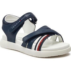 Sandály Tommy Hilfiger Strippes Velcro Sanadal T1A2-33234-0326 S Blue 800