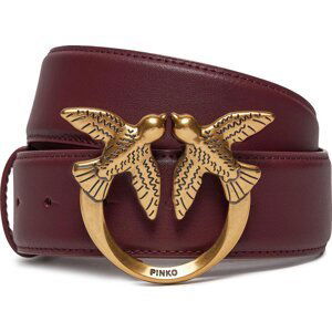 Dámský pásek Pinko Love Berry H4 Belt 100120 A0F1 Ribes Intenso/Antique Gold WW5