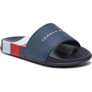 Nazouváky Tommy Hilfiger Stripes Pool Slide T3B0-33458-1172Y Blue/White/Red Y004