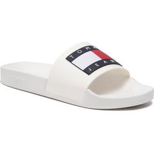 Nazouváky Tommy Jeans Flag Pool Slide EM0EM01021 Ecru YBL