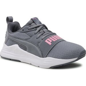 Sneakersy Puma Wired Run Pure Jr 390847 07 Gray Tile/Lilac Chiffon