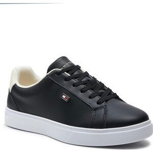 Sneakersy Tommy Hilfiger Flag Court Sneaker FW0FW08072 Black BDS