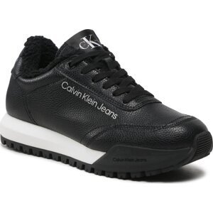 Sneakersy Calvin Klein Jeans Toothy Runner Laceup Lth-W YW0YW00830 Black BDS