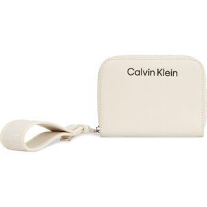 Velká dámská peněženka Calvin Klein Gracie K60K611688 Dk Ecru PC4