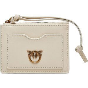 Pouzdro na kreditní karty Pinko Card Holder Zip . AI 23-24 PCPL 101774 A0QO White Z14Q