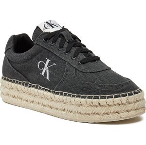 Espadrilky Calvin Klein Jeans Espadrille Sneaker Cs Btw YW0YW01437 Black Salt And Pepper BEH