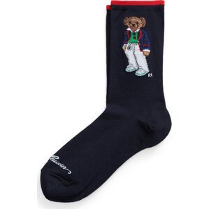 Dámské klasické ponožky Polo Ralph Lauren Spring Bear 455942325002 Navy