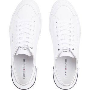 Sneakersy Tommy Hilfiger Corporate Vulc Leather FM0FM04953 White YBS