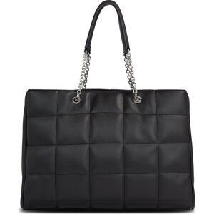 Kabelka Calvin Klein Square Quilt Chain Shopper K60K612019 Ck Black BEH