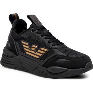 Sneakersy EA7 Emporio Armani X8X070 XK165 M701 Triple Black/Gold