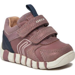 Sneakersy Geox B Iupidoo Girl B3558C 077BC CL8F4 Rose Smoke/Navy