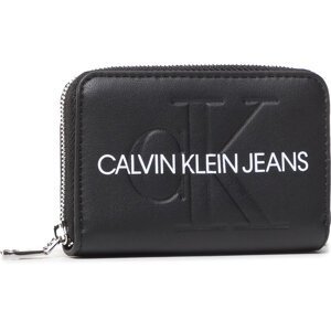 Malá dámská peněženka Calvin Klein Jeans Accordion Zip Around K60K607229 BDS