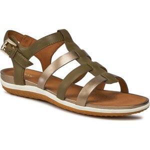 Sandály Geox D Sandal Vega D72R6A 085NF CF35M Sage/Dk Beige