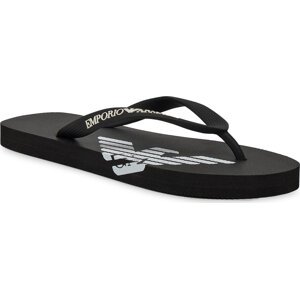 Žabky Emporio Armani XVQS06 XN746 00002 Black/White