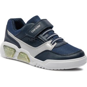 Sneakersy Geox J Illuminus Boy J45GVC 0BU11 C0673 D Navy/Silver