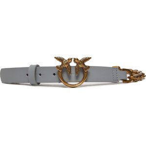 Dámský pásek Pinko Love Day Chain Simply H2 Belt 1H212Y Y5H7 Grigio Asfalto/Antique Gold I47Q